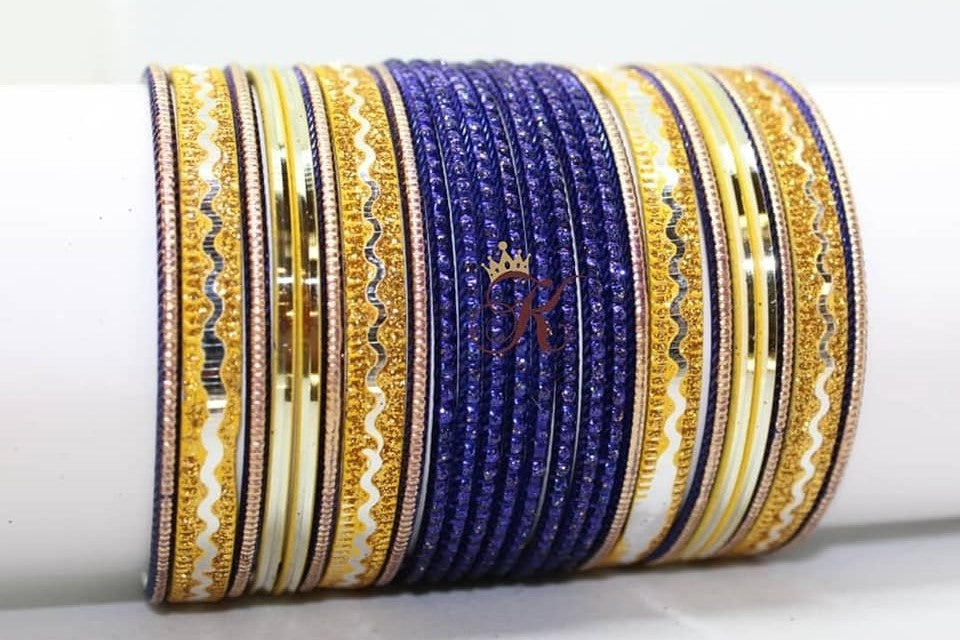 PRE MADE SET IN NAVY BLUE AND GOLD COLOUR