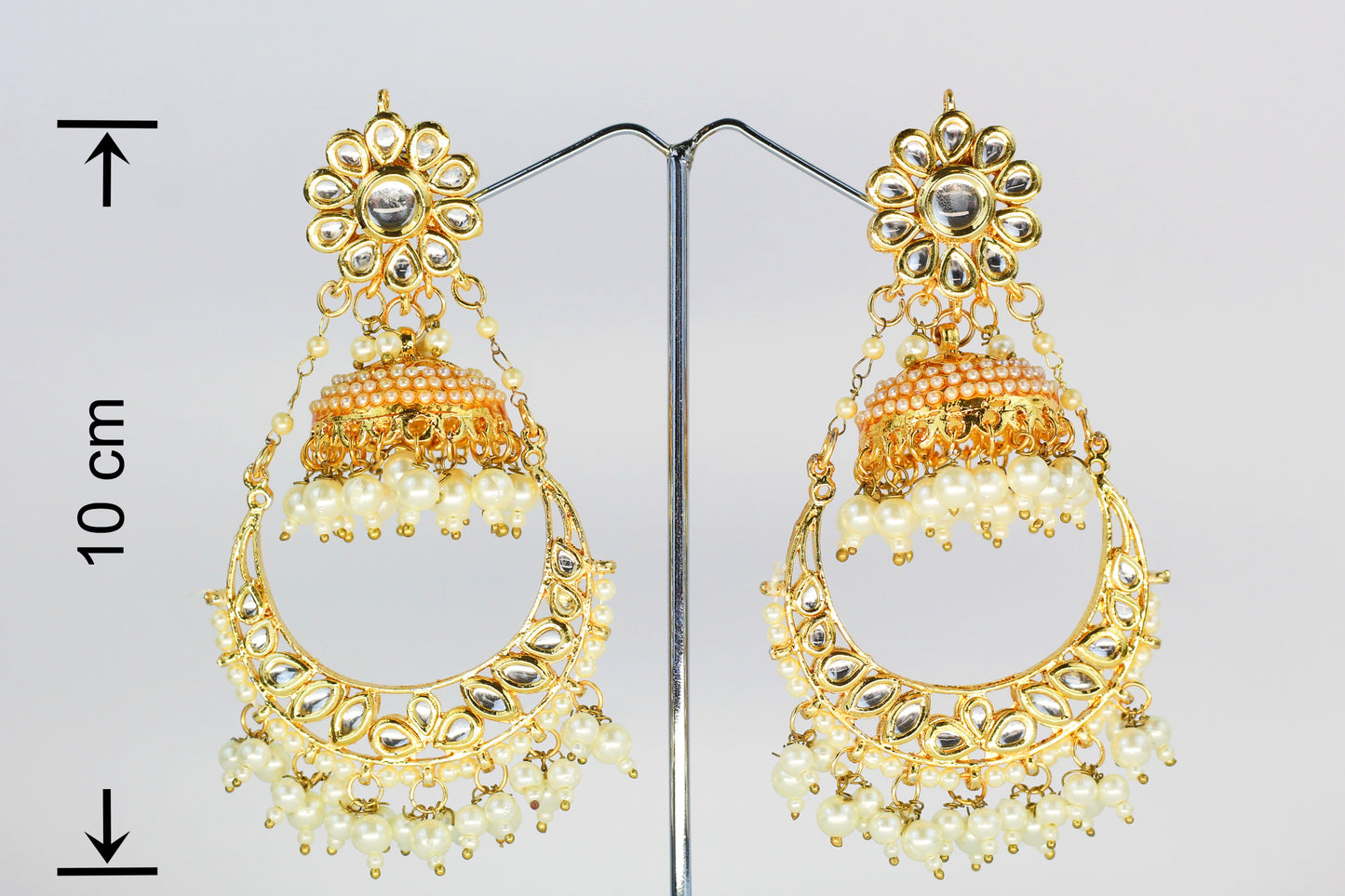 KUNDAN CHAND BALI WITH JHUMKA