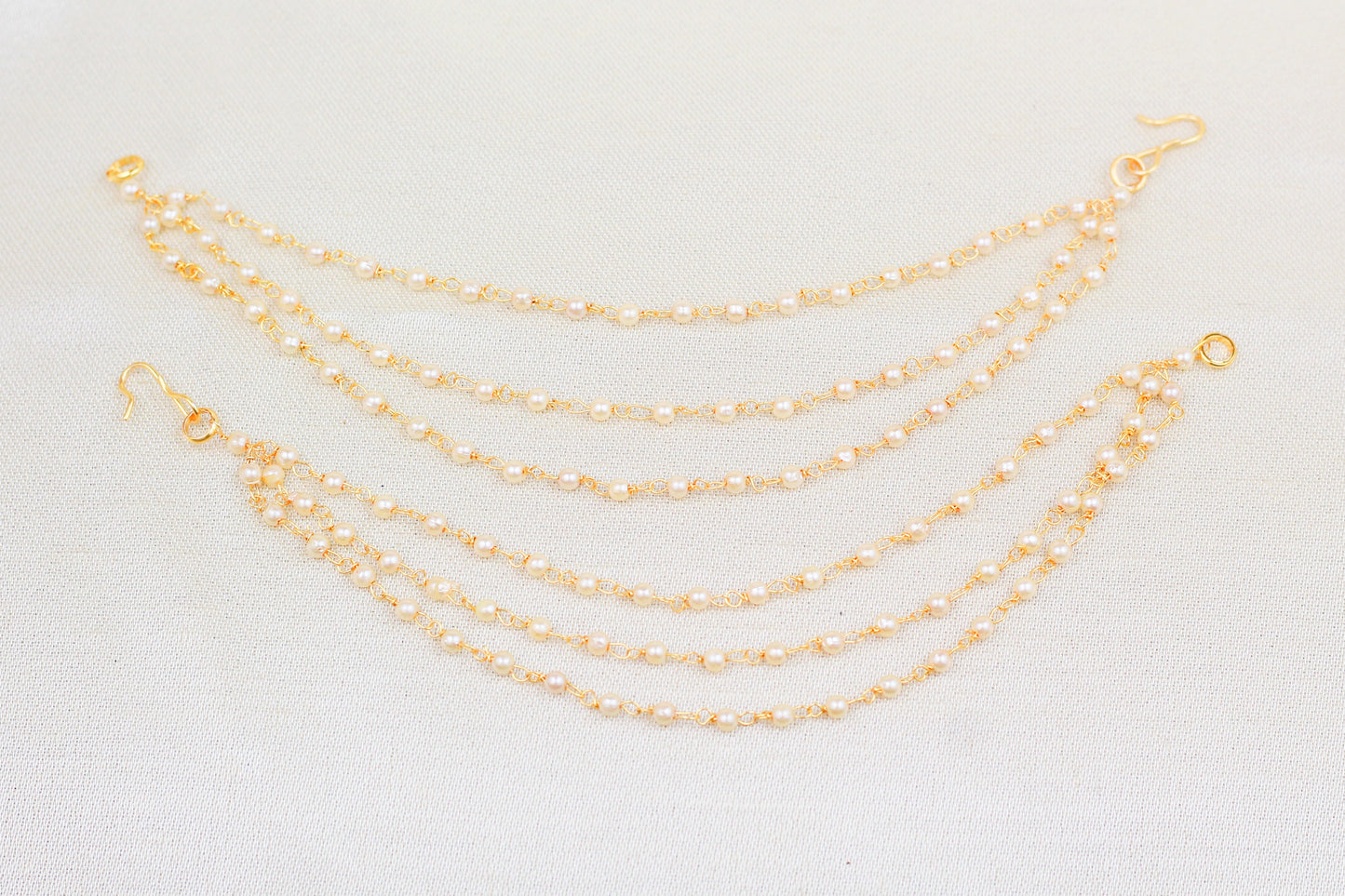 TRIPLE PEARL CHAIN SAHARE