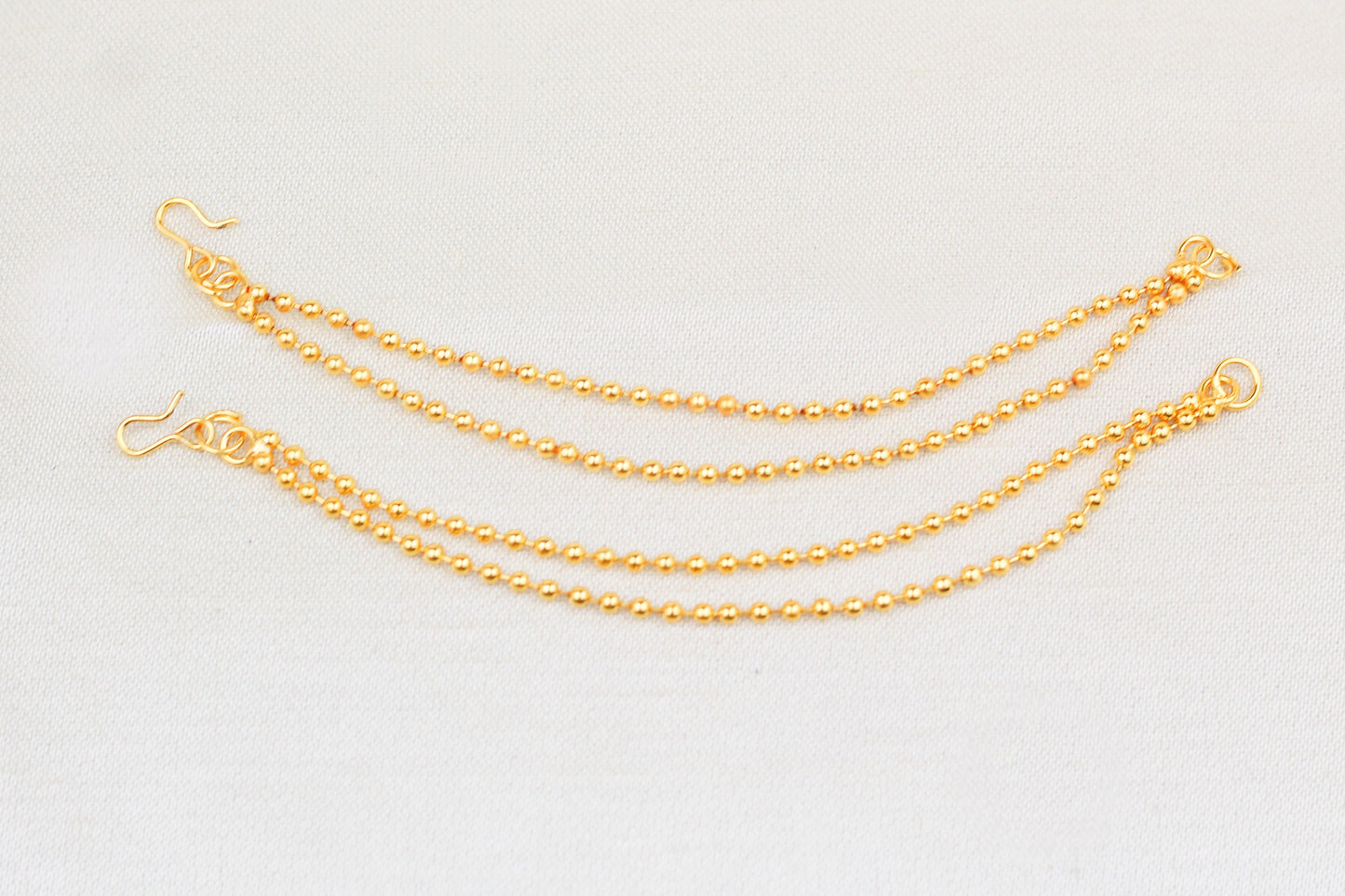 GOLD FINISH DOUBLE CHAIN SAHARE