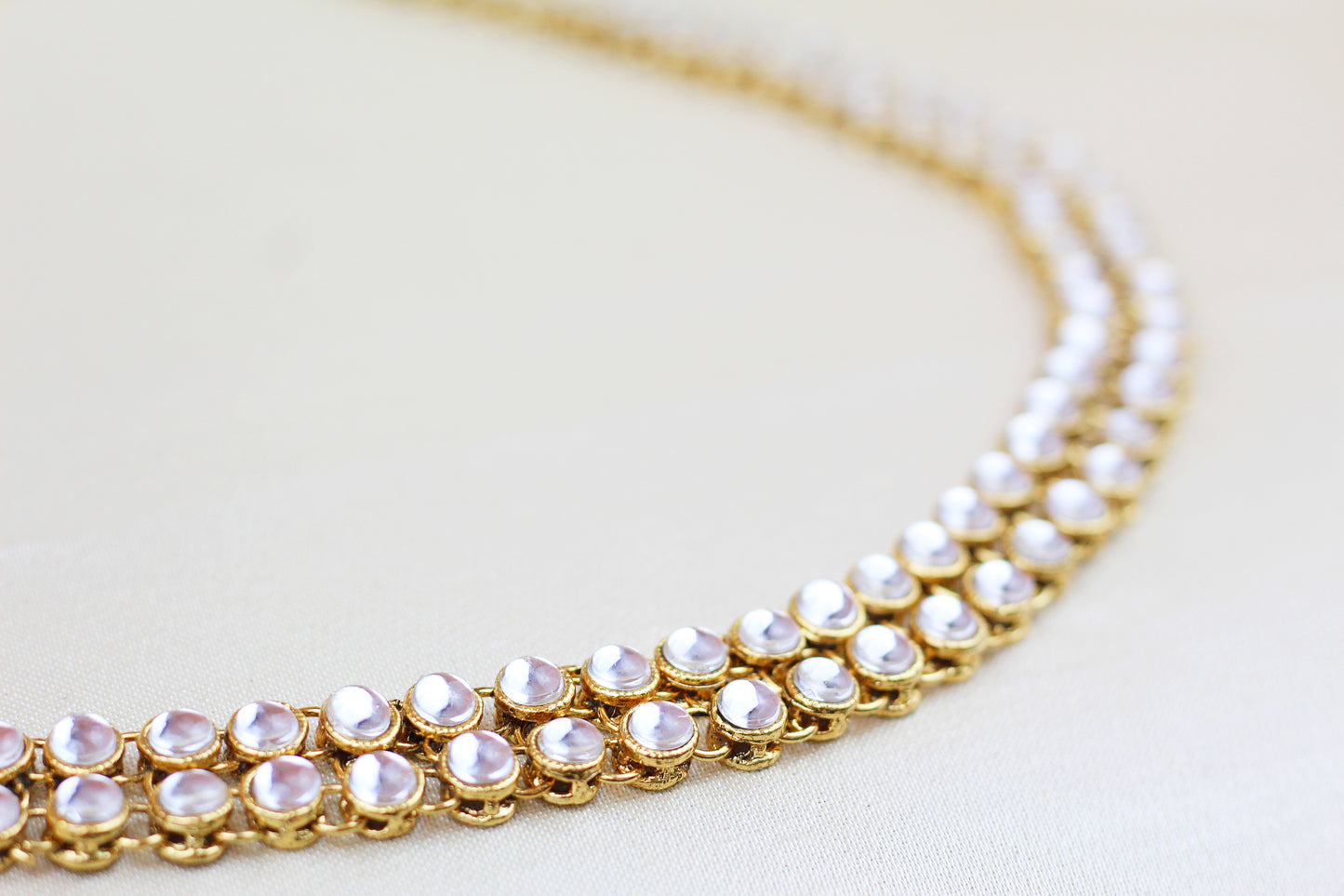 DOUBLE KUNDAN LAYER WAIST BELT