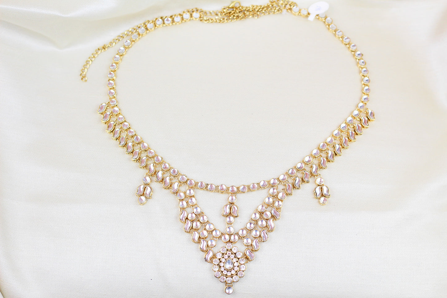 KUNDAN WAIST BELT WITH PENDANTS