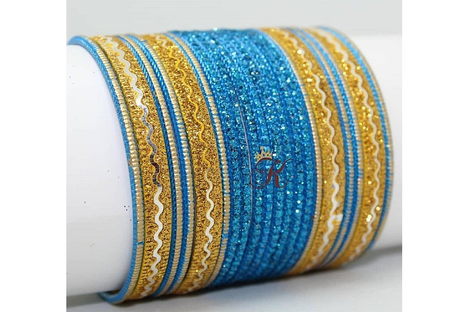 PRE MADE SET IN FIROZI AND GOLD COLOUR