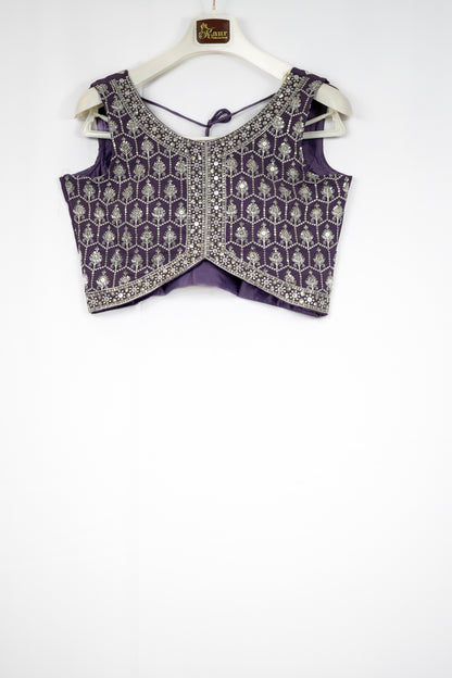 GREY PURPLE PALAZZO SET