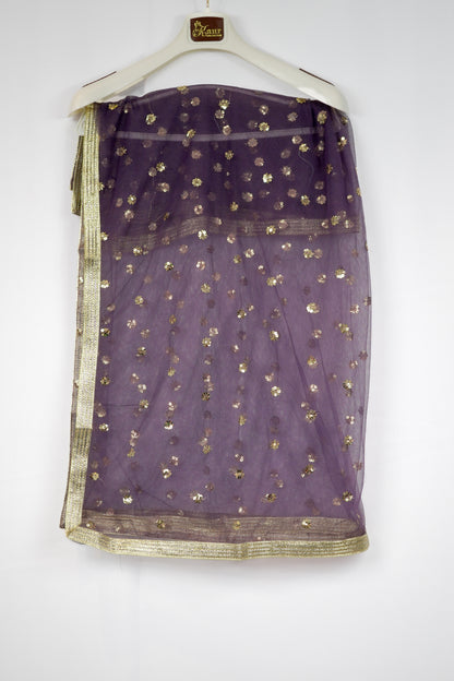 GREY PURPLE PALAZZO SET