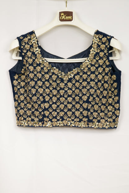 PRUSSIAN BLUE PALAZZO SET WITH CAPE