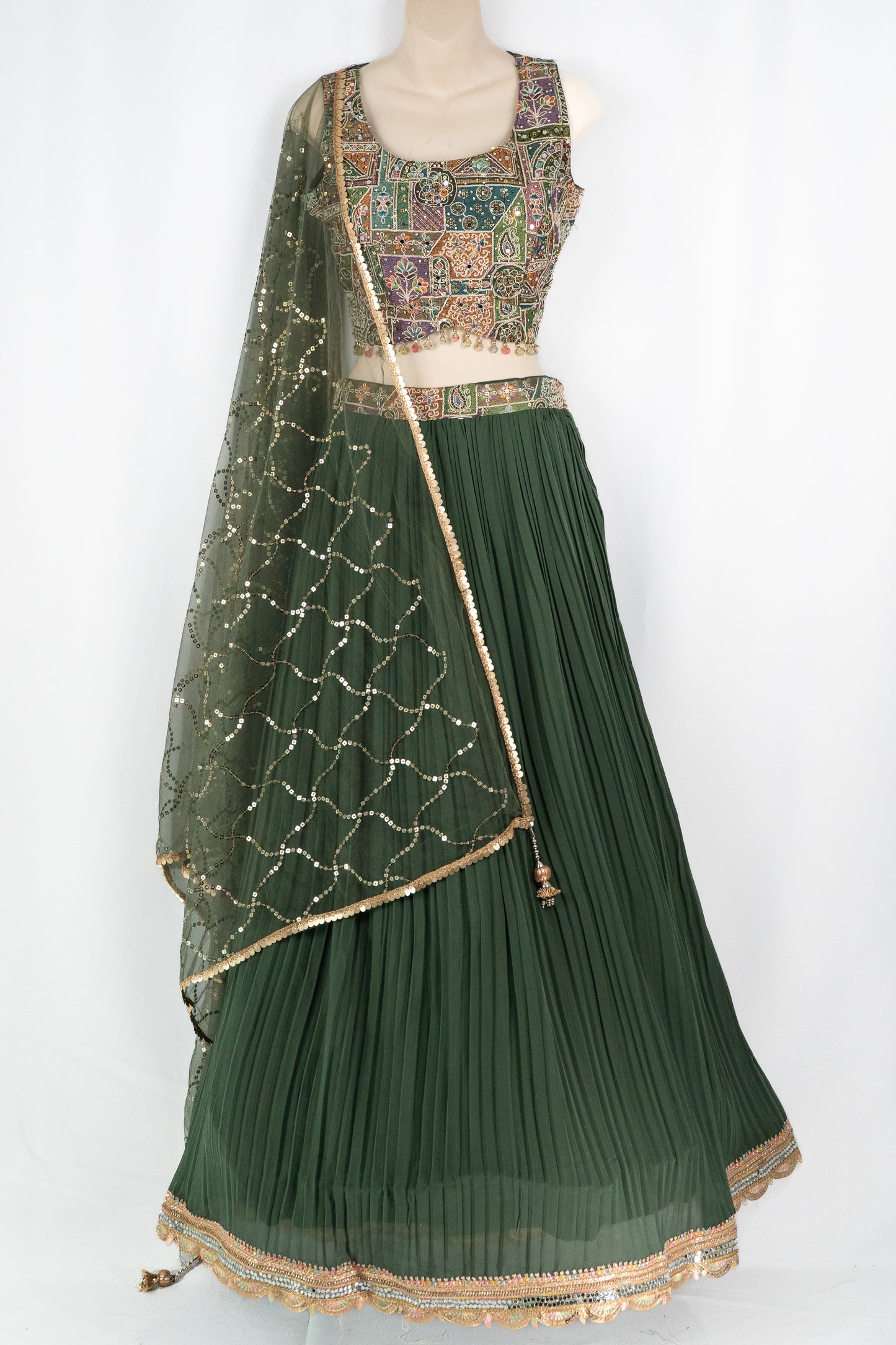 SEA GREEN LEHENGA SET