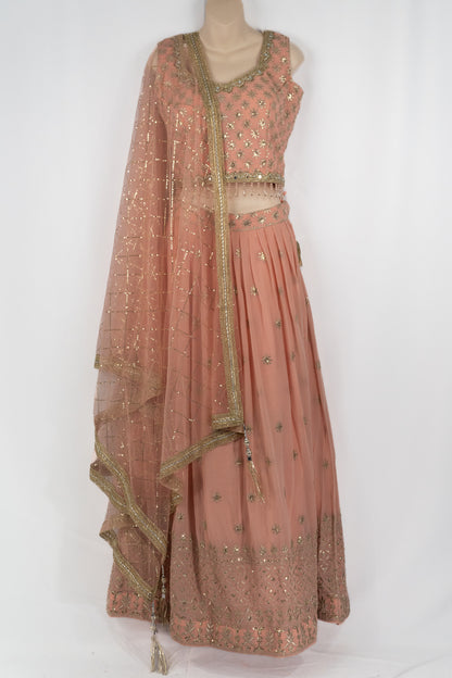PEACH LEHENGA SET