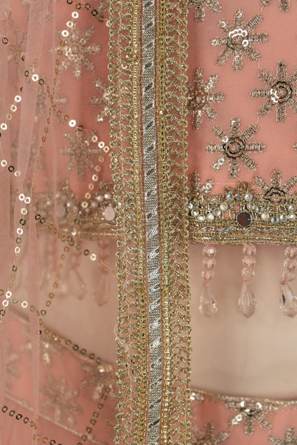 PEACH LEHENGA SET