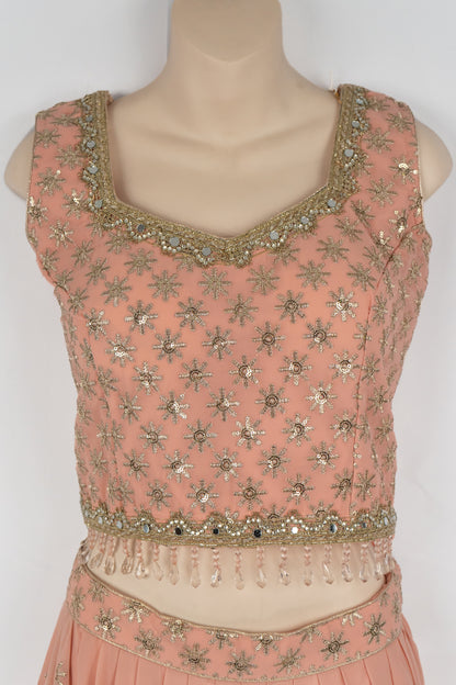 PEACH LEHENGA SET