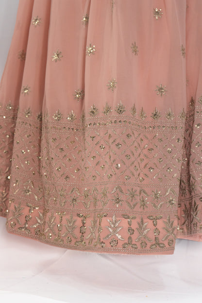 PEACH LEHENGA SET
