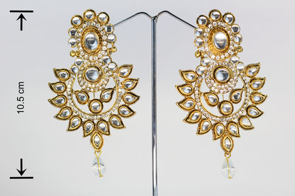 KUNDAN AND RHINE STONE EARRING