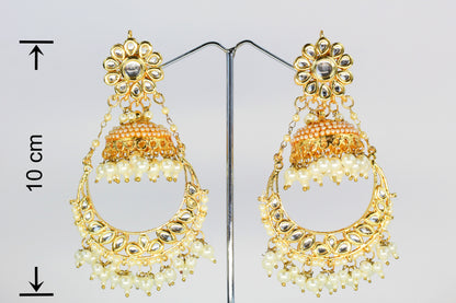 KUNDAN CHAND BALI WITH JHUMKA