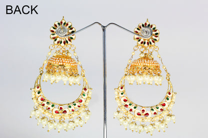 KUNDAN CHAND BALI WITH JHUMKA