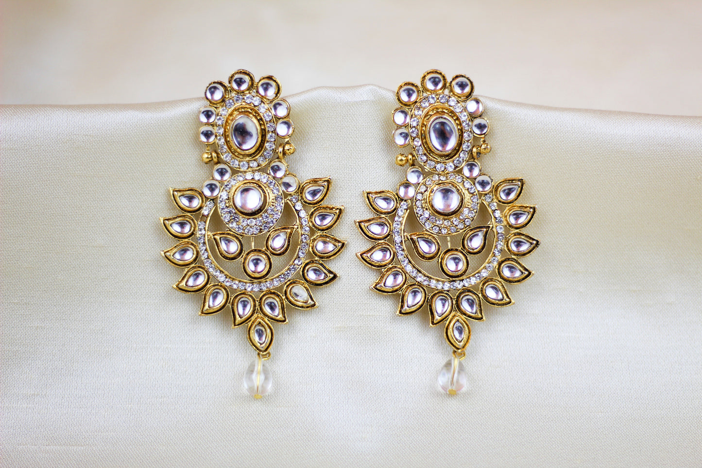KUNDAN AND RHINE STONE EARRING