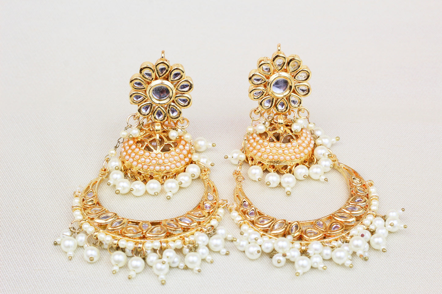 KUNDAN CHAND BALI WITH JHUMKA