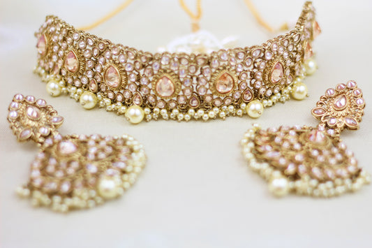 POLKI CHOKER SET (3PC)