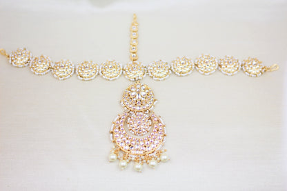 KUNDAN FLOWER DESIGN MATHA PATTI