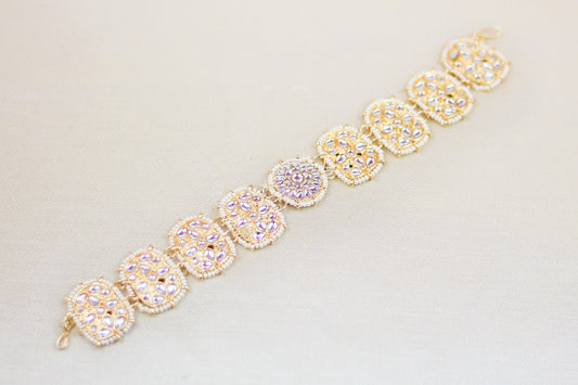 PEARL AND KUNDAN HEAD BAND