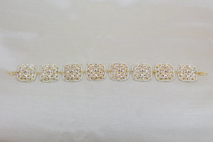 KUNDAN AND PEARL SQUARE  DESIGN HEAD BAND