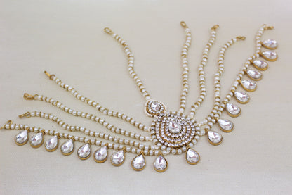 MULTI PEARL CHAIN MATHA PATTI