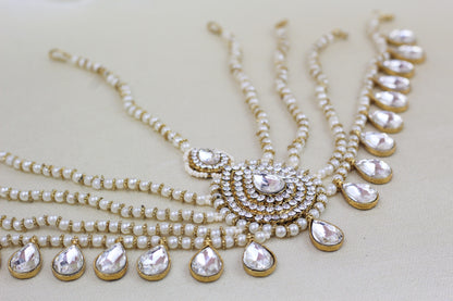 MULTI PEARL CHAIN MATHA PATTI