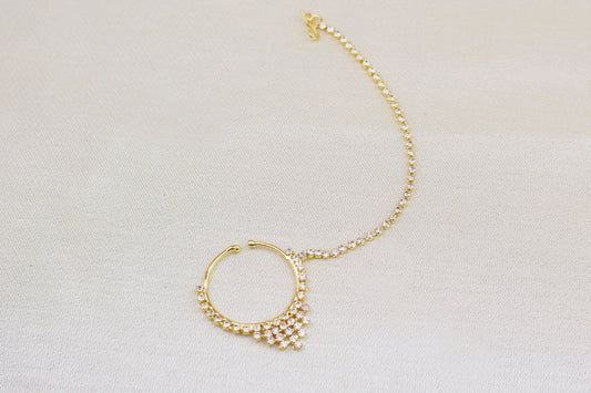 RHINE STONE NOSE RING (NATH)