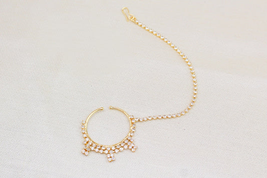 RHINE STONE NOSE RING (NATH)
