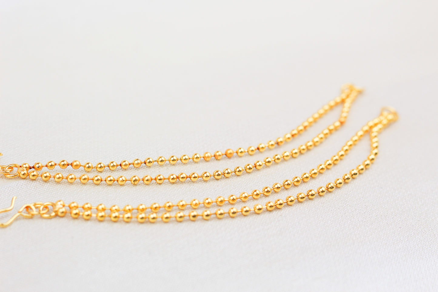 GOLD FINISH DOUBLE CHAIN SAHARE