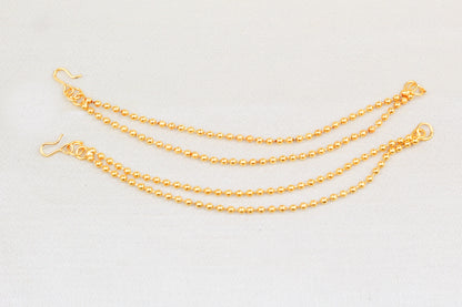 GOLD FINISH DOUBLE CHAIN SAHARE