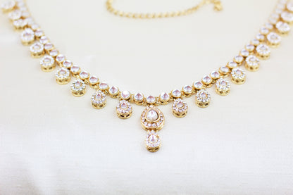 GOLD FINISH RHINE STONE AND KUNDAN BELT