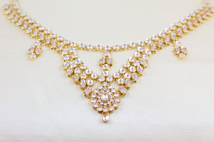 KUNDAN WAIST BELT WITH PENDANTS