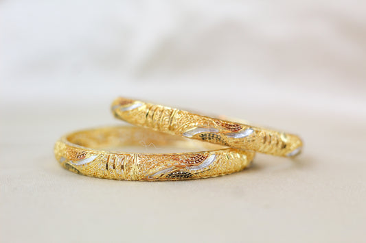 Premium Quality Gold Brass Kangan (set of 2)