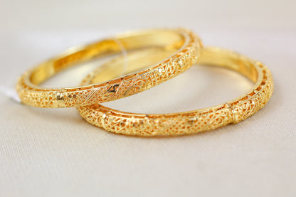 Premium Quality Gold Brass Kangan (set of 2)