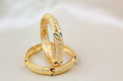 Premium Quality Gold Brass Kangan (set of 2)