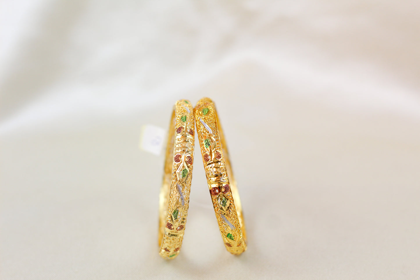 premium Quality Gold Brass Kangan (set of 2)