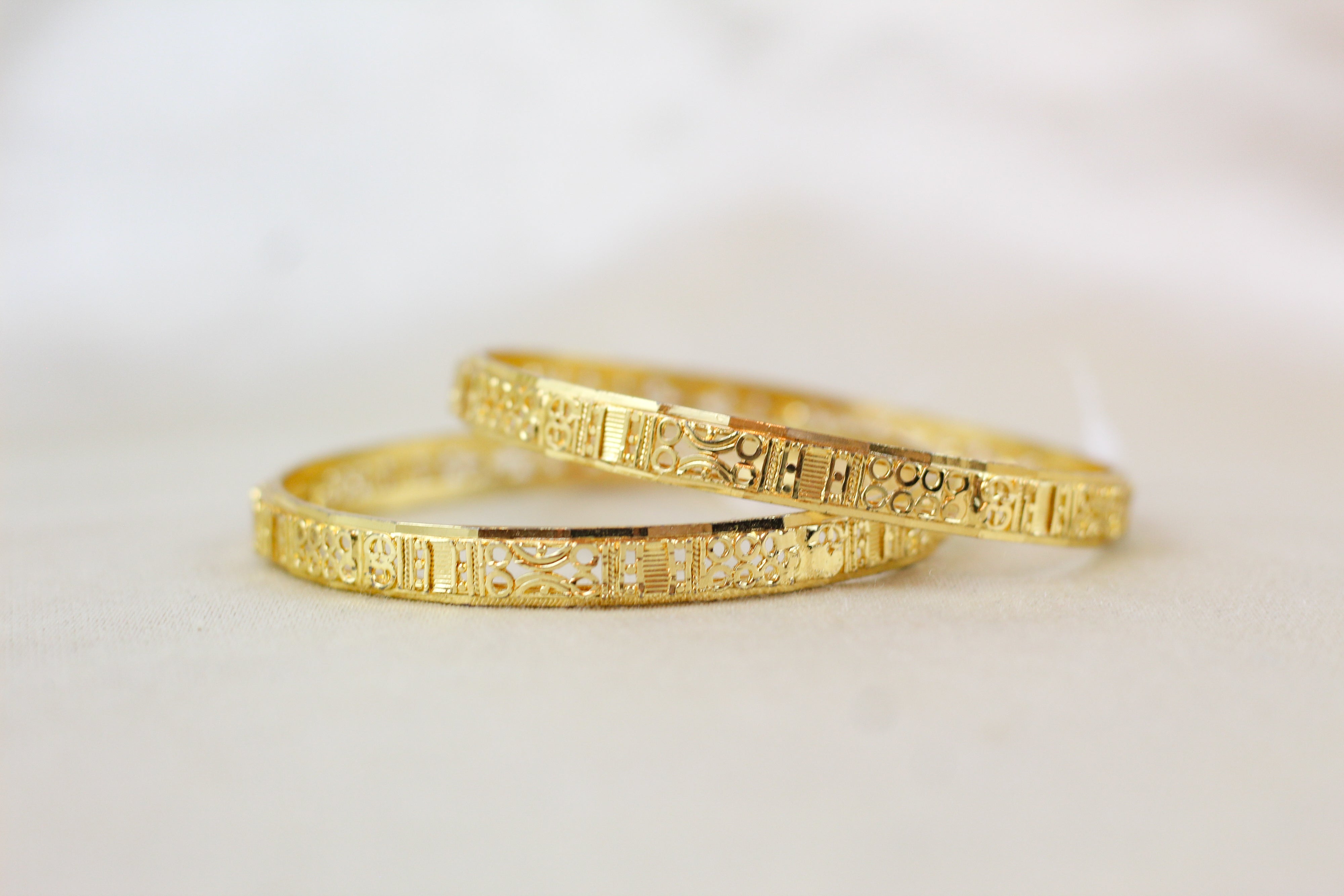 Gold brass bangles deals